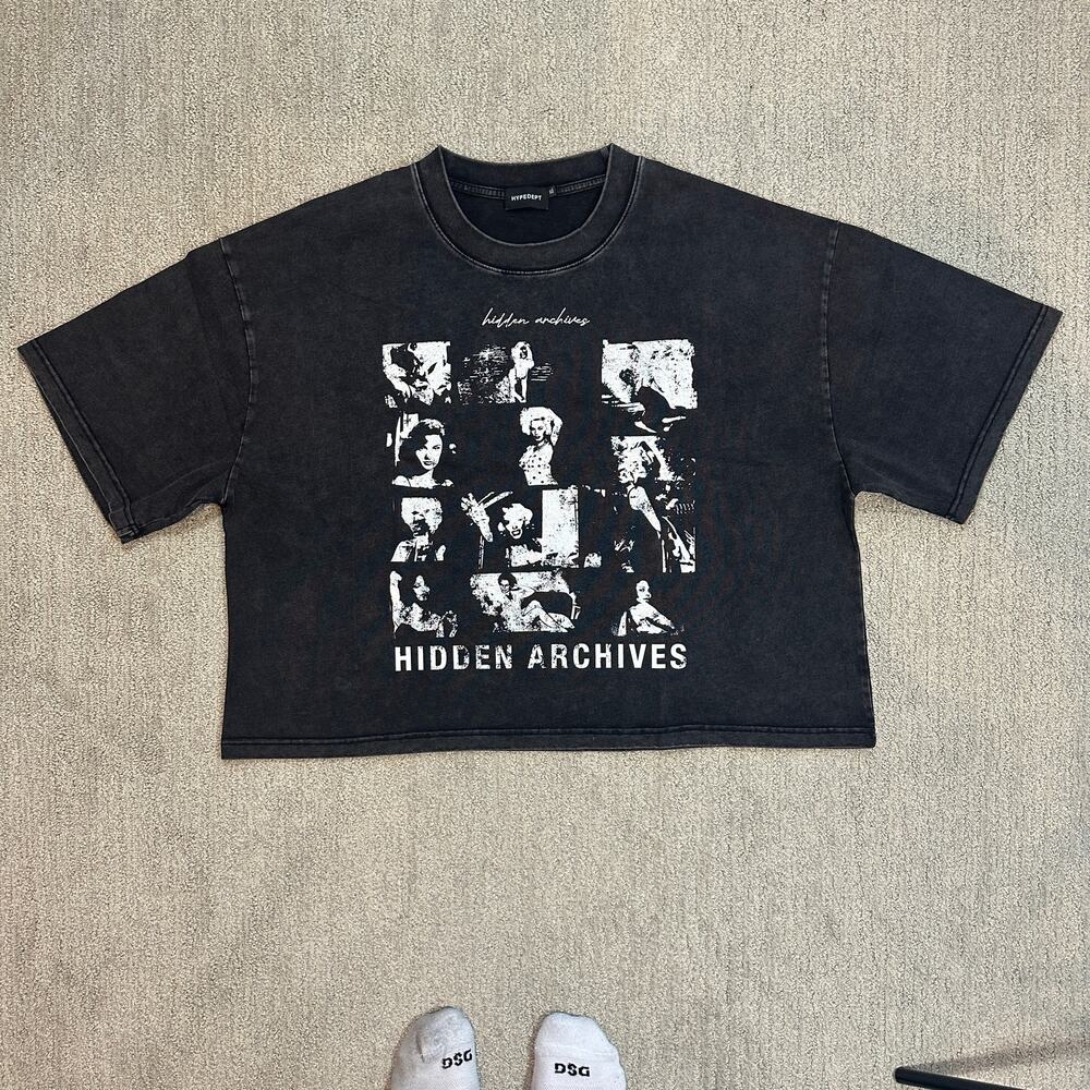 Y2K Streetwear Hype Dept. Graphic Tee Hidden Archives T-Shirt